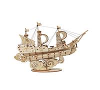 Rolife Bateau à Voile Puzzle 3D Maquette Bois,Modélisme pour Adultes à Construire,Décoration du Bureau de la Maison Idée de Cadeau de Noël TG305