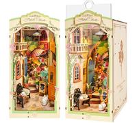 Rolife Book Nook Coin des Fleurs Kit DIY Maison Miniature avec Lumière LED