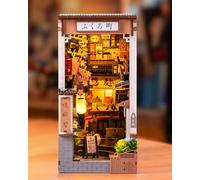 Rolife Book Nook DIY Maquette en Bois Adulte avec Lumières Allée des Vins de Sakura Puzzle 3D Miniature Maison à Construire Serre-Livres Diorama Décoration Livre Bibliothèque Salon