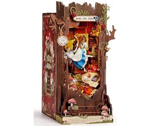 Rolife Book Nook Kit Maison Miniature à Construire DIY Maquette Adulte en Bois avec Lumières Fall into Wonder Booknook Puzzle 3D Serre-Livres Diorama Décoration de Bibliothèque Livre Salon