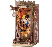 Rolife Book Nook Maquette Fall Into Wonder Maison Miniature DIY Diorama pour Décoration de Bureau et étagère, Puzzle 3D avec lumières LED et Illusion Miroir, Cadeaux de Noël et d'anniversaire