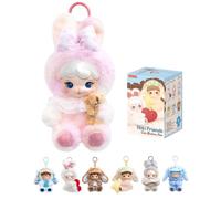 Rolife Cookie Bunny Niki Friends Cute Bedtime Pals Blind Box Peluche | Une peluche toute mignonne à suspendre au sac ou aux clés, un très beau cadeau pour les filles et les collectionneuses.