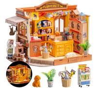 Rolife DIY Miniature Maison de Poupée Fluffy Friends Store 397 Pcs Bois Kit
