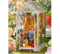 Rolife Kit DIY Book Nook Maison de Jardin 3D avec Lumières LED - 176 PCS