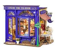Rolife Maquette miniature Salon de thé anglais Leisure – 3D DIY éclairée 304 pièces