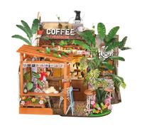 Rolife Maison de Poupée en Bois Artistique, Leafree Café