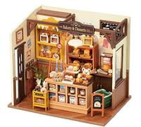 Rolife Maison de Poupées avec Meubles et LED, Becka's Baking House | Niveau Intermédiaire, 4 Heures, Kit Maquette en Bois, Miniature Maison, loisir Relaxant, Cadeau Créatif pour Adultes