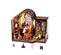 Rolife Maison Miniature à Construire Magic Study Maquette en Bois avec Lumière LED Bricolage Kit DIY Adulte Enfant Décoration de Maison de Poupée de Bibliothèque Puzzle 3D Diorama Idée Cadeau DG166