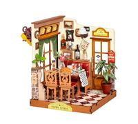 Rolife Maison Miniature Champs-Élysées Bistro, 160 pièces Maquette Maison 3D Puzzle Maison de Poupée en Bois 3D à Construire Book Nook pour Adultes et Adolescents Pas de Colle nécessaire