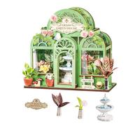 Rolife Maison Miniature Green Fountain Garden, 115 pièces Maquette Maison 3D Puzzle Maison de Poupée en Bois 3D à Construire Book Nook pour Adultes et Adolescents Pas de Colle nécessaire