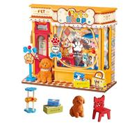 Rolife Maison Miniature Pawfect Pet Shop, 76 pièces Maquette Maison 3D Puzzle Maison de Poupée en Bois 3D à Construire Book Nook pour Adultes et Adolescents Pas de Colle nécessaire