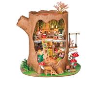 Rolife Miniature Maison Cabane dans Les Arbres de Conte de fées, 275 pièces Maquette Maison 3D Puzzle Maison de Poupée en Bois 3D à Construire Book Nook pour Adultes Pas de Colle nécessaire
