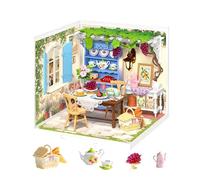 Rolife Model Kits Super Creator Dollhouse, DIY Miniature House Kit with Light, Suitable for Home Desk Decoration, Christmas Birthday Gift, Model Kits for Adults to Build (Midsummer Dream Yard)