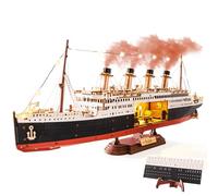 Rolife Puzzle 3D en Bois Modèle de Bateau Titanic - Kit de Construction à Clipser de 433 Pièces, Décoration de Maison de Collection, pour Adultes, Artisans et Amateurs d'Histoire