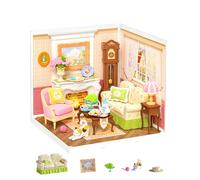 Rolife Super Creator Holiday Tea Time, Kits de Maison Miniature DIY, Maison de Poupée Pièces de Collection & Figurines d'action, Mini-Maison pour Adultes à Construire, Cadeau d'anniversaire & de Noël