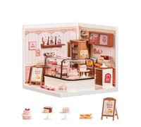 Rolife Super Creator Kit de Maison Miniature DIY Tasty Cake Shop, Maison de Poupée pour Figurines, Miniature pour Adultes a Construire, Cadeau de Noël ou D’Anniversaire