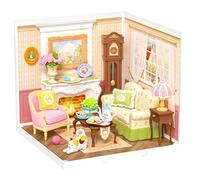 Rolife Super Creator Maison Miniature à Construire Bricolage Kit Maquette DIY Adulte à Monter sans Colle Décoration de Maison de Poupée de Bibliothèque (Holiday Tea Time)