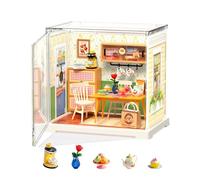 Rolife Super Creator Maison Miniature à Construire Bricolage Kit Maquette DIY Adulte Enfant Mini Maison à Monter sans Colle Décoration de Bibliothèque (Floral Dining Room)
