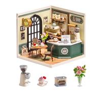 Rolife Super Creator Maison Miniature à Construire Bricolage Kit Maquette DIY Adulte Enfant Mini Maison à Monter sans Colle Décoration de Maison de Poupée de Bibliothèque (Perfect Romance Café)