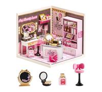 Rolife Super Creator Maison Miniature à Construire Bricolage Kit Maquette DIY Adulte Enfant Mini Maison à Monter sans Colle Décoration de Maison de Poupée de Bibliothèque (Pink Beauty Secret)