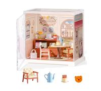 Rolife Super Creator Maison Miniature à Construire Bricolage Kit Maquette DIY Adulte Enfant Mini Maison à Monter sans Colle Décoration de Bibliothèque (Honey Tea Lounge)