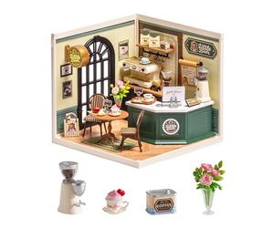 Rolife Super Creator Maison Miniature à Construire Bricolage Kit Maquette DIY Adulte Enfant Mini Maison à Monter sans Colle Décoration de Maison de Poupée de Bibliothèque (Perfect Romance Café)