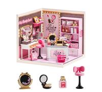 Rolife Super Creator Pink Beauty Store, Maquette Miniature avec LED sans Colle, Série Collection, Kit Déco Bureau et Chambre Apaisant, Cadeau Anniversaire Filles Femmes