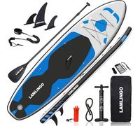 Rolimate Max 200 KG Stand Up Paddle Board Gonflable Adulte, Sup Planche en PVC Construction Ultra Robuste, Kit Pagaie, Pompe à Double Action, Sac à Dos Boîte réparation