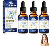 Rolimey Beetakt Bain de bouche aux gouttes de venin d'abeille pour le traitement dentaire, Bain de bouche naturel à la menthe et au venin d'abeille, Élimine la mauvaise haleine et traite les (3 PCS)