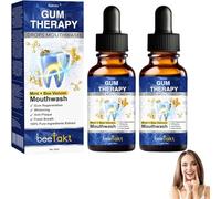 Rolimey Beetakt Bain de bouche aux gouttes de venin d'abeille pour le traitement dentaire, Bain de bouche naturel à la menthe et au venin d'abeille, Élimine la mauvaise haleine et traite les (2 PCS)