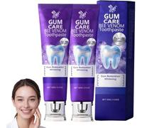 Rolimey Viocore Dentifrice à base de venin d'abeille 100 g - Dentifrice naturel de blanchiment des dents BeeRenew pour gencives sensibles, élimine les taches et renforce l'émail des dents (2 pièces)