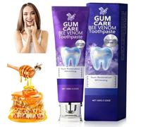 Rolimey Violoss Dentifrice avec venin d'abeille, dentifrice blanchissant naturel, élimination des taches, soin quotidien des gencives matin et soir, pour hommes et femmes