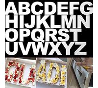 Rolin Roly 26Pcs 10 Inch Pochoirs à Gâteaux Alphabets Lissages de Gâteau Mouleà Forme A-Z Plastiques Modèle Spécifique Decoration Glacage Gateau Crème Fruits