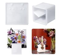 Rolin Roly Moule Presentoir Bijoux Resine Epoxy, Moule Silicone Porte Bijoux, Jewelry Holder Mold Moule Carré Moulle de Coulée Moulage pour Bricolage Fabrication Décoration