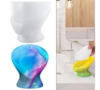 Rolin Roly Moules en Resine Porte-Savon Moule à Silicone Savon Auto-Drainant Mould de Époxy Resin Soap Dish Boîte à Créative pour Salle De Bain Douche Cuisine Décoration