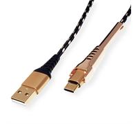 Roline 11.02.8920 Câble Usb 1 M Usb 2.0 Usb A Usb C Noir, Or