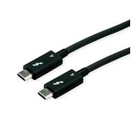 Roline Câble Thunderbolt™ 4 C-C St/St 40 Gbit/s 100 W Passif Noir 1 m