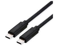 Roline Câble USB4 Gen3x2 C‑C St/St 40 Gbit/s 240 W Noir 1 m