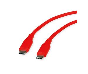 ROLINE 11.02.9121 câble USB USB 2.0 1 m USB C Rouge