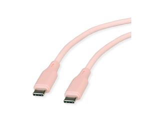 ROLINE 11.02.9122 câble USB USB 2.0 1 m USB C Rose