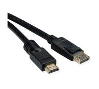 ROLINE 11.04.5776 câble vidéo et adaptateur 7,5 m HDMI Type A (Standard) DisplayPort Noir