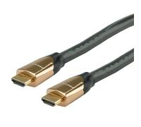 Roline Câble HDMI 4K Premium Ultra HD avec Ethernet St/St Noir 9 m