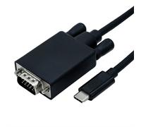 ROLINE 11.04.5820-10 1 m USB Type-C VGA (D-Sub) Noir