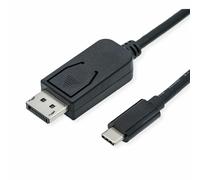 Adaptateur Roline USB-C® / DisplayPort USB-C® mâle, Fiche mâle DisplayPort 1.00 m noir 11.04.5835 Câble dafficheur USB-C®