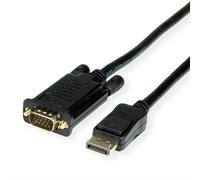 ROLINE 11.04.5971 câble vidéo et adaptateur 1,5 m DisplayPort VGA (D-Sub) Noir