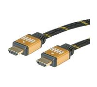 ROLINE 11.88.5505 câble HDMI 5 m HDMI Type A (Standard) HDMI Type D (Micro) Noir, Or