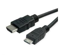 ROLINE 11445580 câble HDMI 2 m HDMI Type A (Standard) HDMI Type C (Mini) Noir