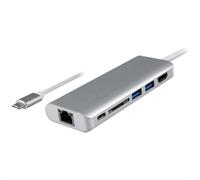 ROLINE 12.02.1037 station d'accueil Avec fil USB 3.2 Gen 1 (3.1 Gen 1) Type-C Argent