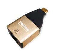 Roline 12.02.1111 Changeur De Genre De Câble Usb Type C Rj-45 Noir, O