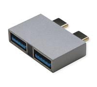 ROLINE 12.03.2947 changeur de genre de câble 2x USB Type C 2x USB Type A Argent